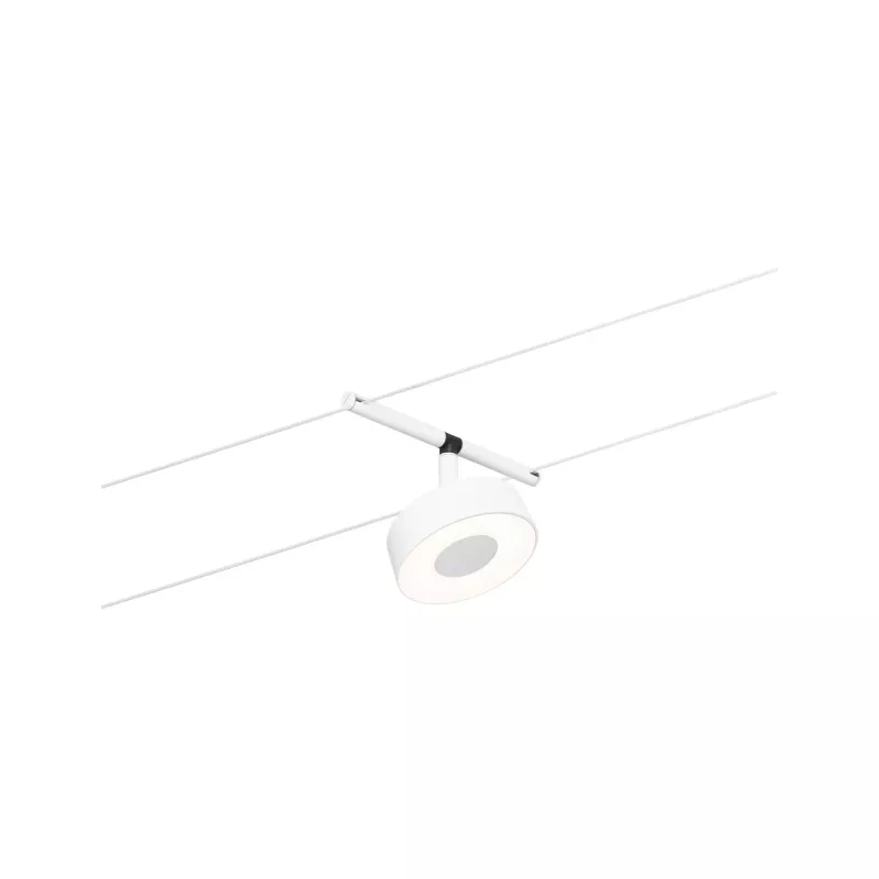 Sistema de cable de focos LED circulares CorDuo, individuales, 180 lm, 5 W, 3000 K, 12 V