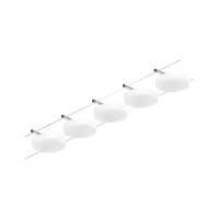 CorDuo DiscLED LED Kabelsystem-Basisset 5x200lm 5x4,5W 3000K 230/12V Mattchrom, Chrom - système d'accrochage et décoration - détail 3