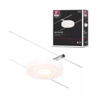Sistema de cable LED CorDuo DiscLED Foco individual 200lm 4.5W 3000K 12V Cromo mate, Cromo - système d'accrochage et décoration - détail 4