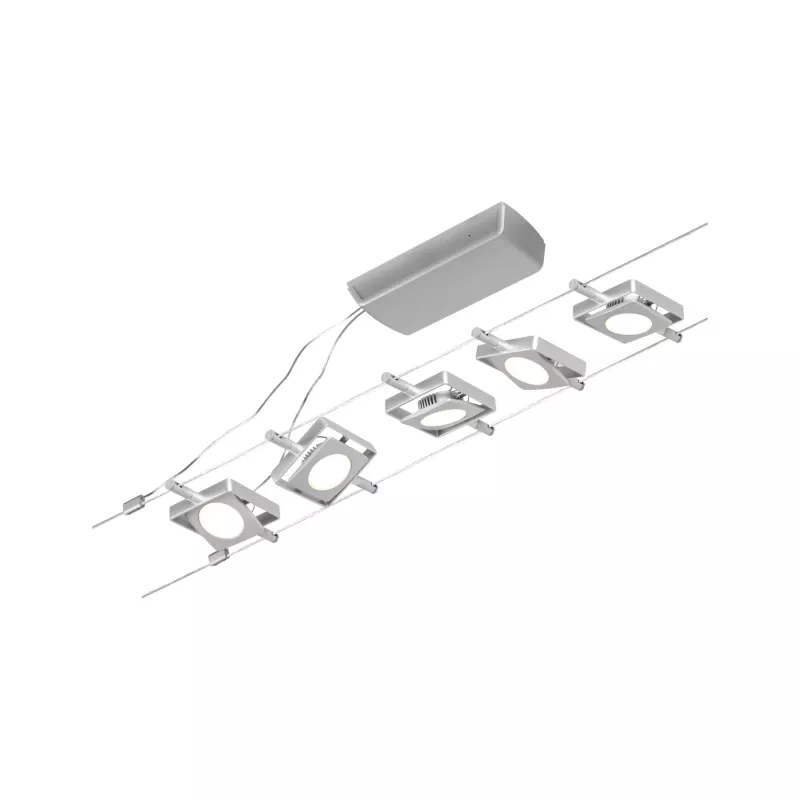 CorDuo Système sur câbles LED MacLED Kit de base 5x250lm 5x4,5W 3000K 230/12V