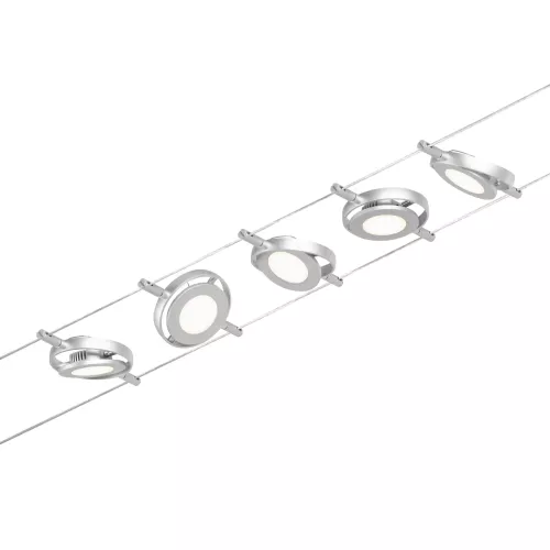 Kit base para sistema de cable LED CorDuo RoundMac 5x200lm 5x4,5W 3000K 230/12V