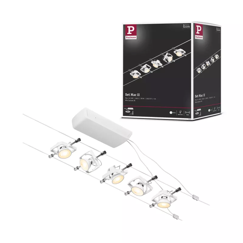 CorDuo System-on-Cable Mac II Basic Kit GU5.3 max. 5x10W 230/12V