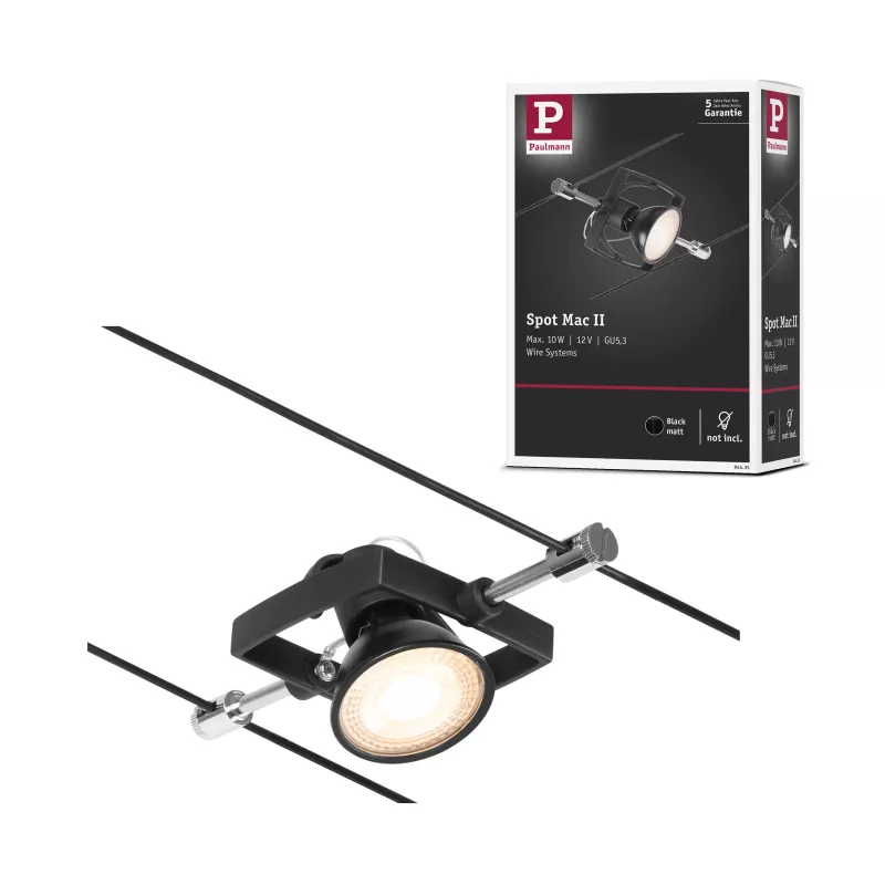 CorDuo Système sur câbles Mac II Spot individuel GU5,3 max. 10W 12V