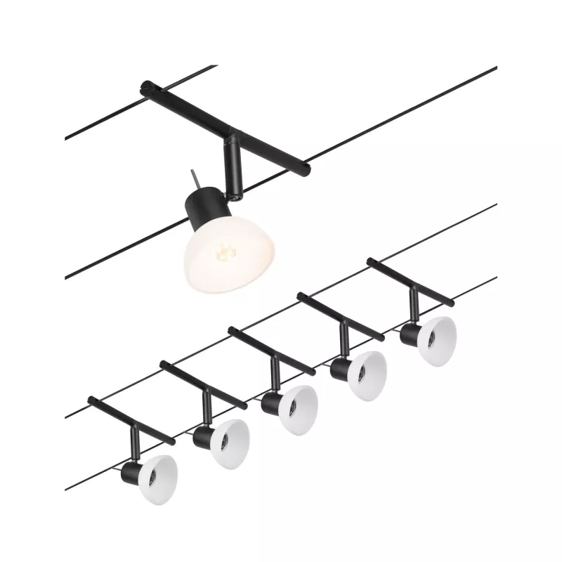 CorDuo Système sur câbles Sheela Kit de base GU5,3 max. 5x10W 230/12V