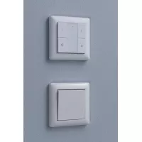 Interrupteur mural Smart Home Zigbee 3.0 On/Off/Dimm Blanc - système d'accrochage et décoration - détail 7