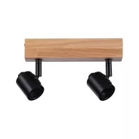 LED Spotlight Arvid E27 230V max. 2x20W dimmable Black - système d'accrochage et décoration - détail 1