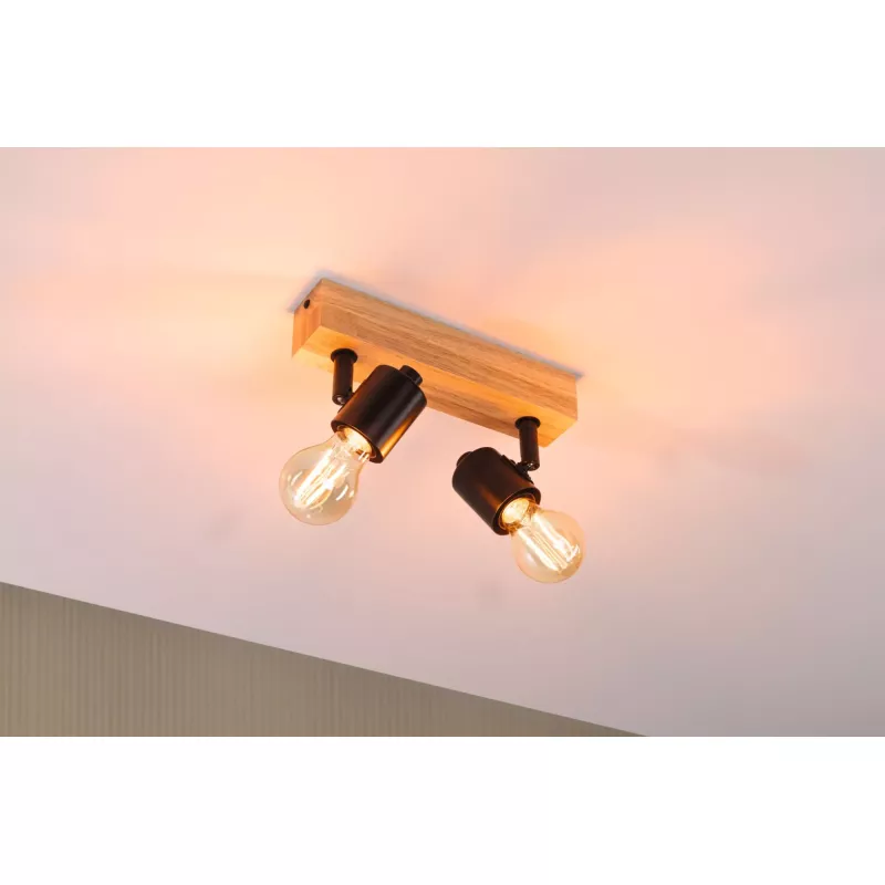 LED Spotlight Arvid E27 230V max. 2x20W gradable Noir