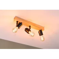 LED Spotlight Arvid E27 230V max. 3x20W dimmable Black - système d'accrochage et décoration - détail 4