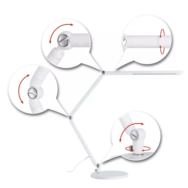 Lampe de bureau LED 3-Step-Dim FlexBar White Switch 700lm