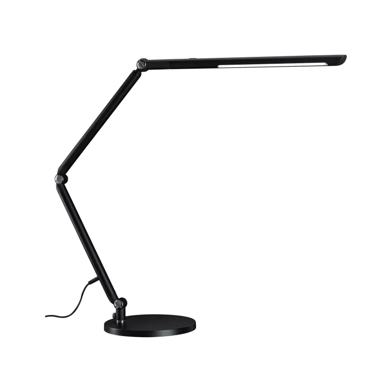 Lámpara de escritorio LED con regulador de intensidad de 3 niveles, interruptor FlexBar blanco, 700 lm.