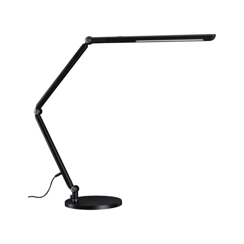 Lámpara de escritorio LED con regulador de intensidad de 3 niveles, interruptor FlexBar blanco, 700 lm.