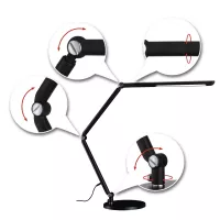 LED Schreibtischlampe mit 3-stufiger Dimmfunktion, FlexBar-Schalter, weißem Schalter, 700 lm - système d'accrochage et décoration - détail 21