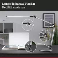 Lampe de bureau LED 3-Step-Dim FlexBar White Switch 700lm - système d'accrochage et décoration - détail 34