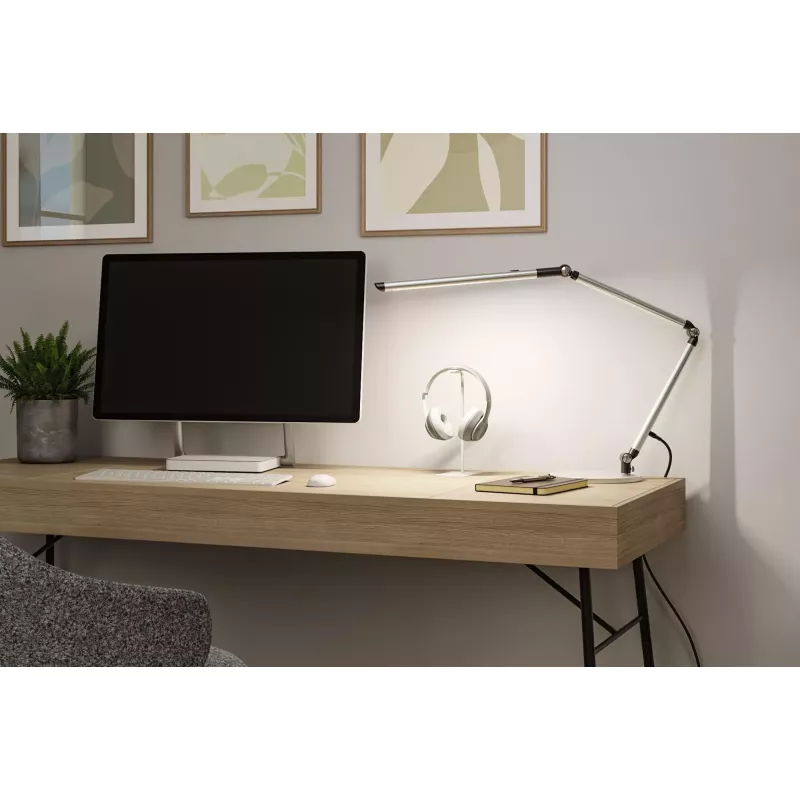LED Schreibtischlampe mit 3-stufiger Dimmfunktion, FlexBar-Schalter, weißem Schalter, 700 lm