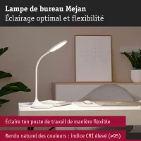 Mejan LED Schreibtischlampe 4000K 1200lm - système d'accrochage et décoration - détail 3