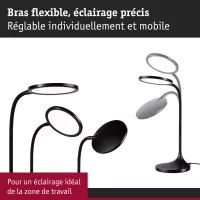 Lámpara de escritorio LED Mejan 4000K 1200lm - système d'accrochage et décoration - détail 11
