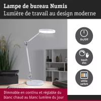 Lampe de bureau LED Numis White Switch 1000lm - système d'accrochage et décoration - détail 16