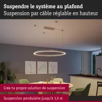 Linion Accessories Cable Suspension Matt Chrome 40x1500mm - système d'accrochage et décoration - détail 5