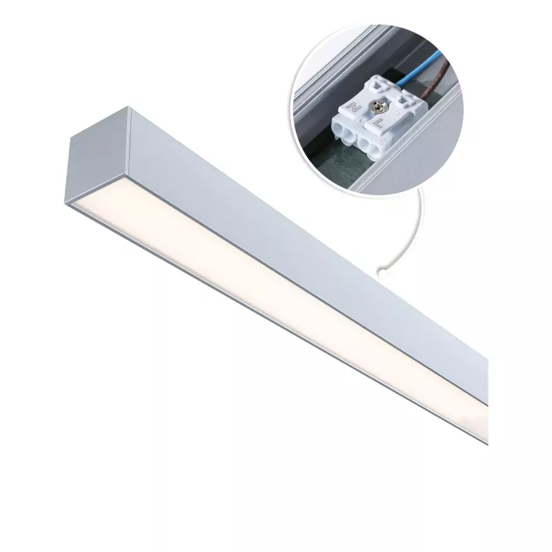 Linion Alimentation électrique Power Channel 230/24V 17W Chrome mat 1m