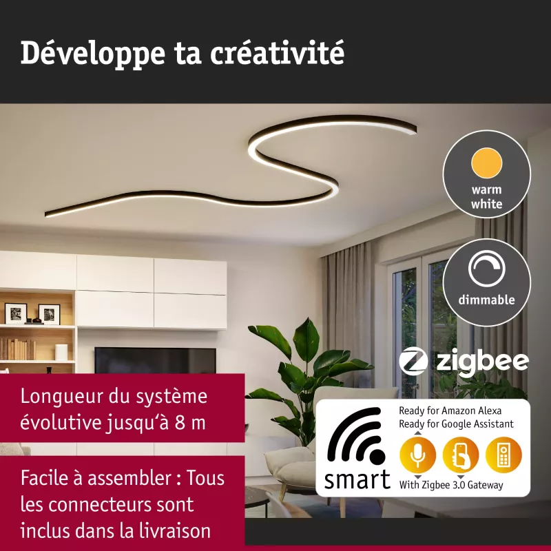 Fuente de alimentación Linion Power Channel Zigbee 230/24V 17W Negra Señal de 1m