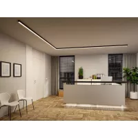 Linion 1,5 m 24 V 25,5 W 3000 K Signalkanalleuchte, Schwarz - système d'accrochage et décoration - détail 18