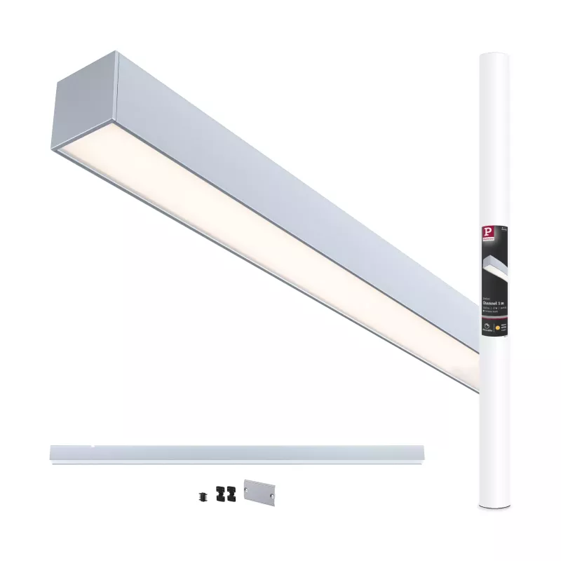 Linion Light channel 1m 24V 17W 3000K Matt chrome