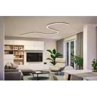 Canal de luz Linion 90° 24V 13W 3000K Cromo mate - système d'accrochage et décoration - détail 11