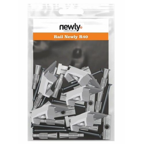 Pack 5 clip per cornice R40 + Viti e tasselli Newly 2 - Cimice Quadro