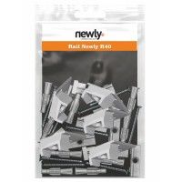 Pacco 5 clip per cornice R40 + Viti e tasselli Newly 2 - Cimaise Tableau 