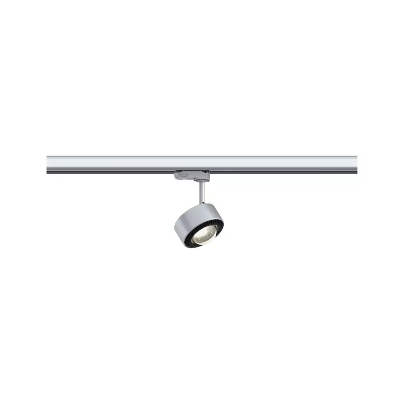 ProRail3 Aldan LED -Schienenleuchte, 539 lm, 8,5 W, 3000 K, dimmbar, 230 V, Silber/Schwarz - système d'accrochage et décoration