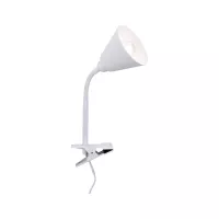 Spot clamp Vitis Flexible arm cord switch White 230V E14 - système d'accrochage et décoration - détail 2