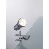 Foco con pinza Gryps, acero cepillado, 230 V, E14 - système d'accrochage et décoration - détail 2