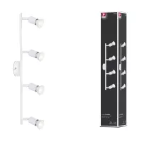 Spotlight Carolina GU10 230V max. 4x10W gradable - système d'accrochage et décoration - détail 11