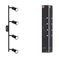 Spotlight Carolina GU10 230V max. 4x10W gradable - système d'accrochage et décoration - détail 17