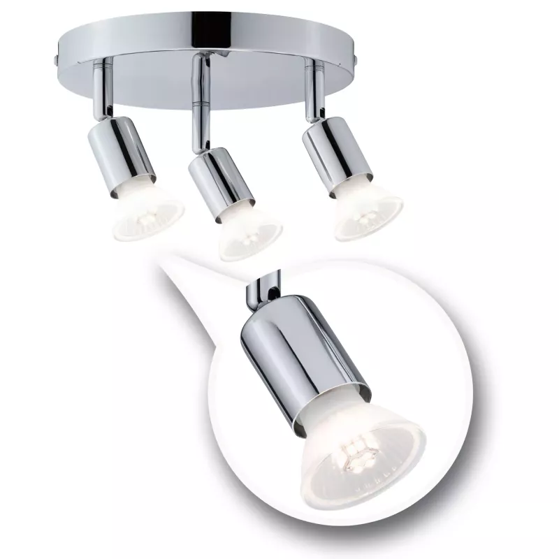 Spotlight Carolina IP44 GU10 230V max. 3x10W gradable