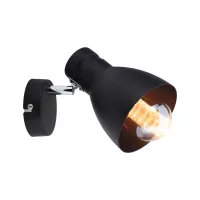 Spotlight Davy E27 230V max. 20W gradable Noir - système d'accrochage et décoration - détail 3