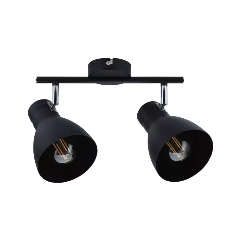 Foco Davy E27 230V máx. 2x20W regulable Negro
