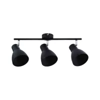 Spotlight Davy E27 230V max. 3x20W dimmable Black - système d'accrochage et décoration - détail 1