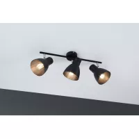 Foco Davy E27 230V máx. 3x20W regulable Negro - système d'accrochage et décoration - détail 6