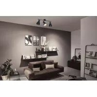 Spotlight Davy E27 230V max. 3x20W gradable Noir - système d'accrochage et décoration - détail 7