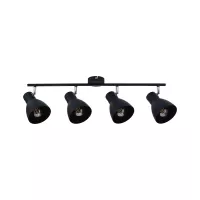 Spotlight Davy E27 230V max. 4x20W gradable Noir - système d'accrochage et décoration - détail 5