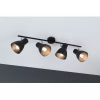Davy spotlight E27 230V max. 4x20W dimmable Black - système d'accrochage et décoration - détail 6
