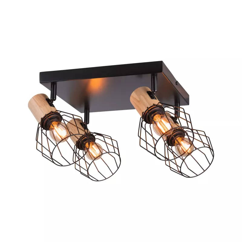 Spotlight Lanka E14 230V max. 4x20W dimmable Black