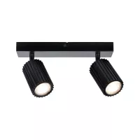 Foco Lirena GU10, máx. 2x10W, metal negro mate. - système d'accrochage et décoration - détail 1