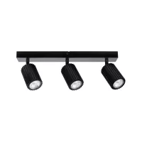 Foco Lirena GU10, máx. 3x10W, metal negro mate. - système d'accrochage et décoration - détail 3
