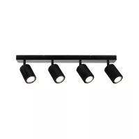 Foco Lirena GU10, máx. 4x10W, metal negro mate. - système d'accrochage et décoration - détail 1