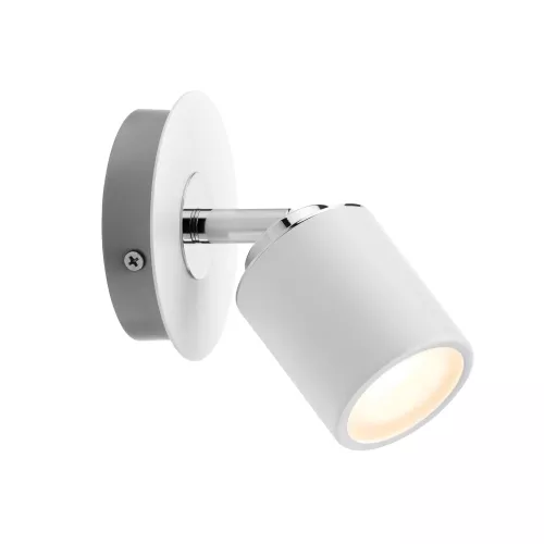 Spotlight Tube IP44 GU10 230V max. 10W gradable Blanc, Chrome