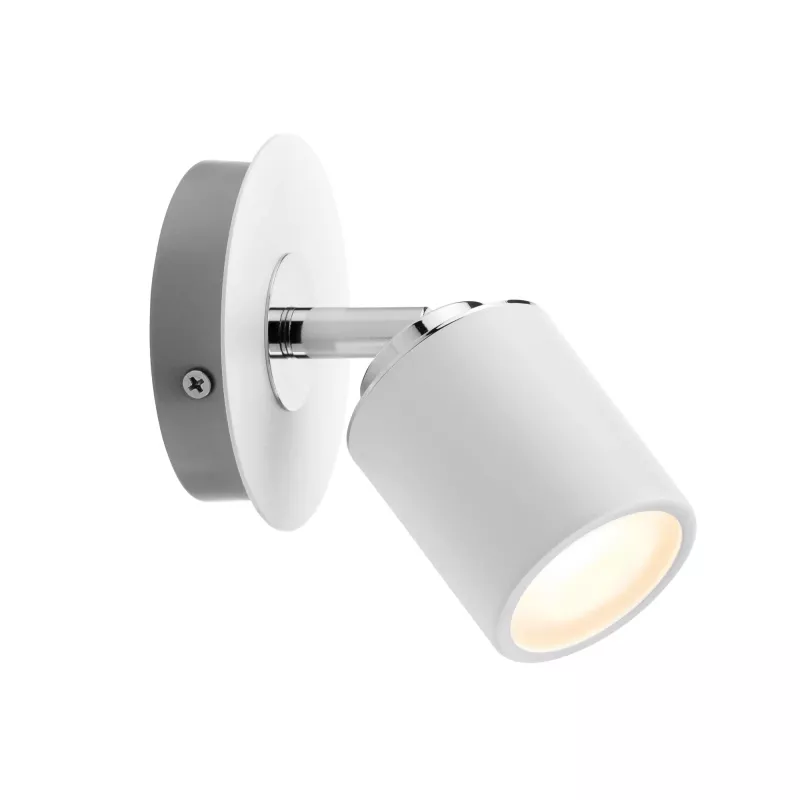 Spotlight Tube IP44 GU10 230V max. 10W dimmable White, Chrome