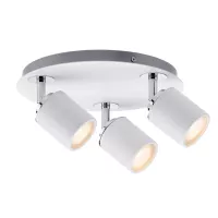 Spotlight Tube IP44 GU10 230V max. 3x10W dimmable White, Chrome - système d'accrochage et décoration - détail 2