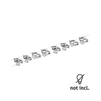 Système sur câbles Cardan Kit de base GU5,3 max. 8x10W gradable 230/12V Chrome mat, Chrome - système d'accrochage et décoration - détail 3